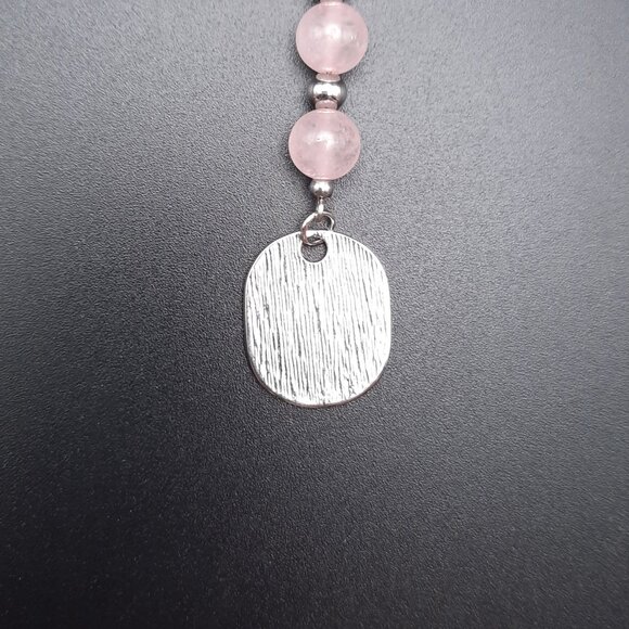 So Very Blessed Rose Quartz Chakra Healing Gemstone Keychain Handmade Accessory - Picture 3 of 7